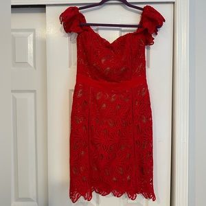 Red Lace Dress